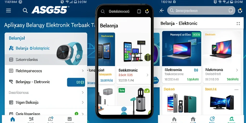 Antarmuka aplikasi ASG55 yang modern dan intuitif.
