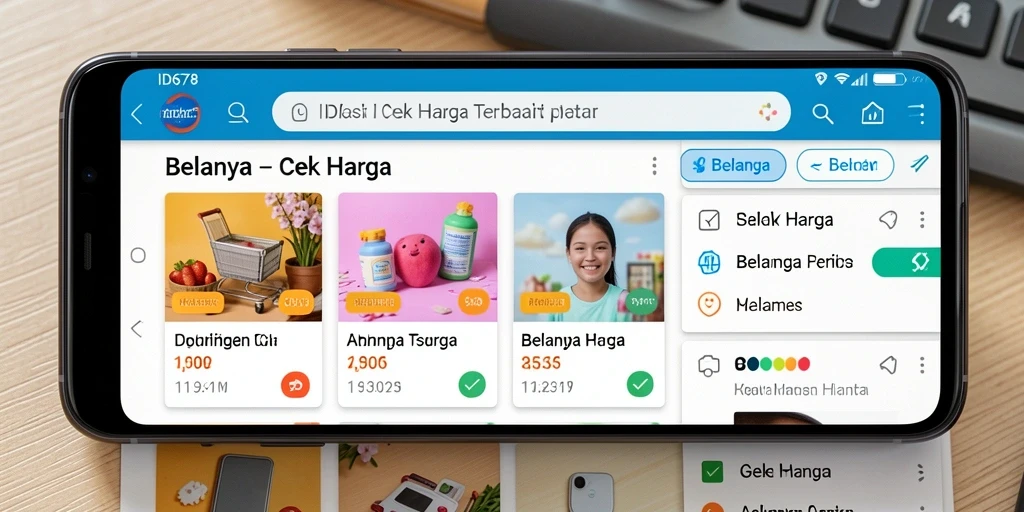 Antarmuka pengguna ID678 yang intuitif dan sederhana.