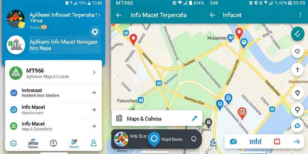 Tampilan antarmuka MT966 yang informatif dan mudah digunakan.