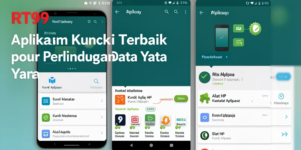 Antarmuka RT99 yang sederhana dan mudah digunakan untuk kunci aplikasi.