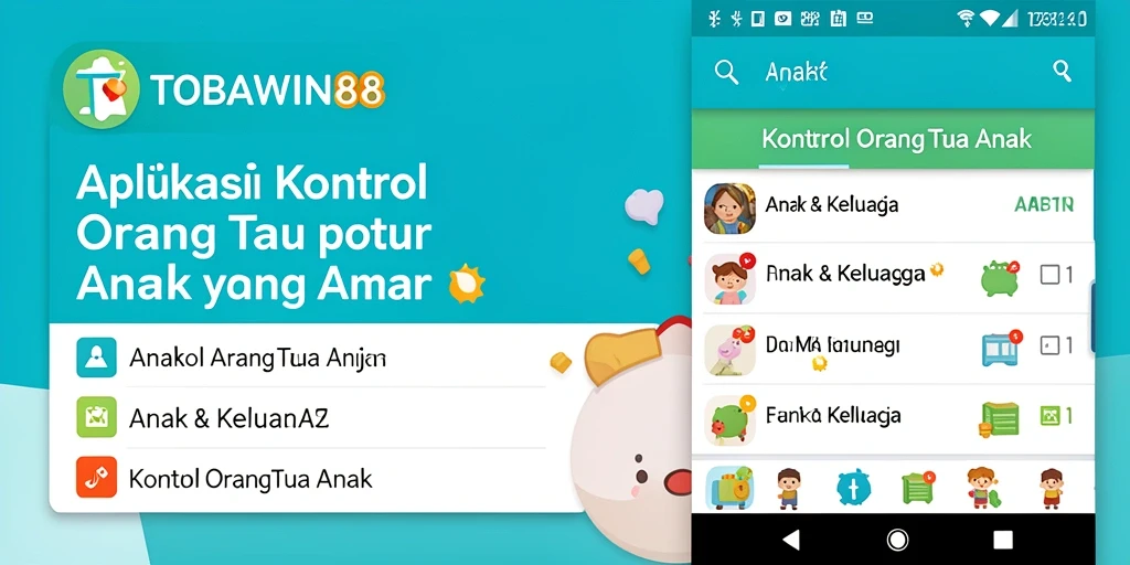 Tampilan antarmuka TOBAWIN88 yang ramah pengguna untuk kontrol orang tua.